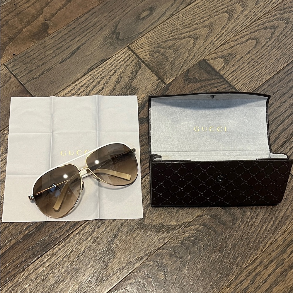 Vintage Gucci Aviator Sunglasses